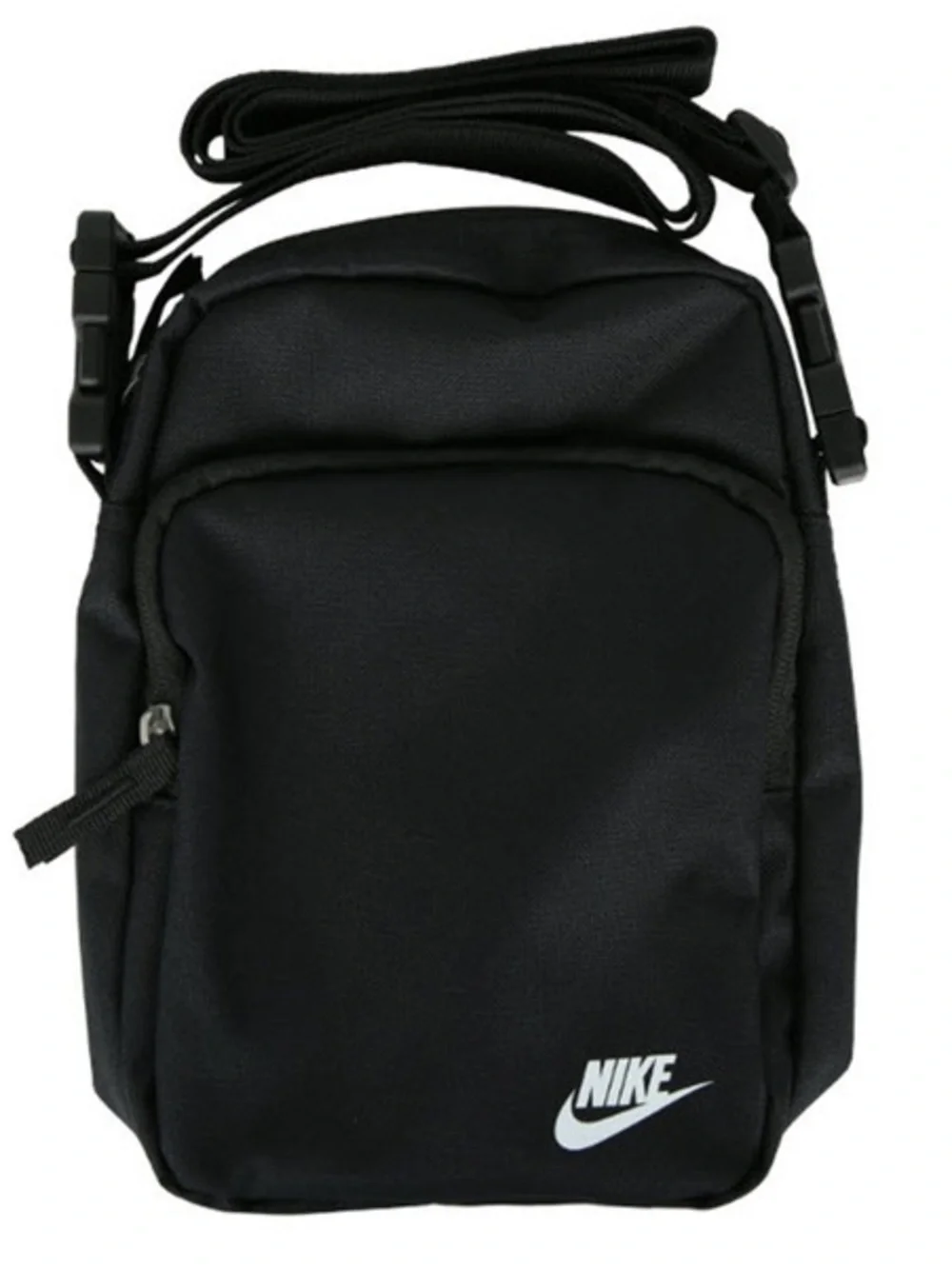 Nike Black Mini Messenger Crossbody Bag with White Logo